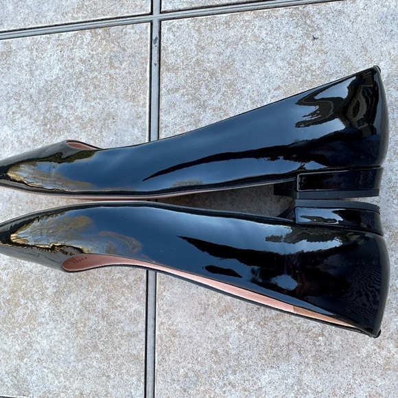 J.Crew Pointy Toe Flat in Black Paten - Picture 8 of 13